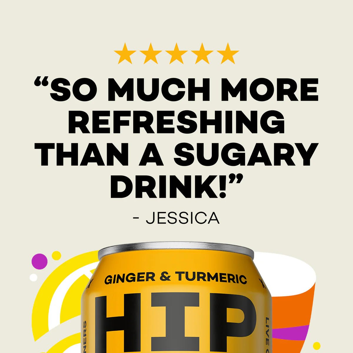 Hip Pop Ginger & Turmeric Soda - NICE WHOLESALE