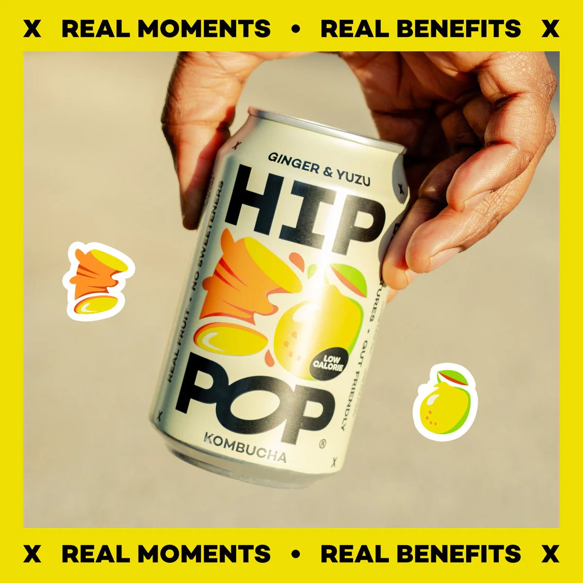 Hip Pop Ginger Yuzu Kombucha - NICE WHOLESALE