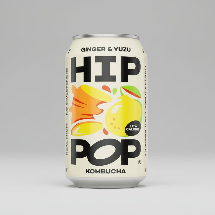 Hip Pop Ginger Yuzu Kombucha - NICE WHOLESALE