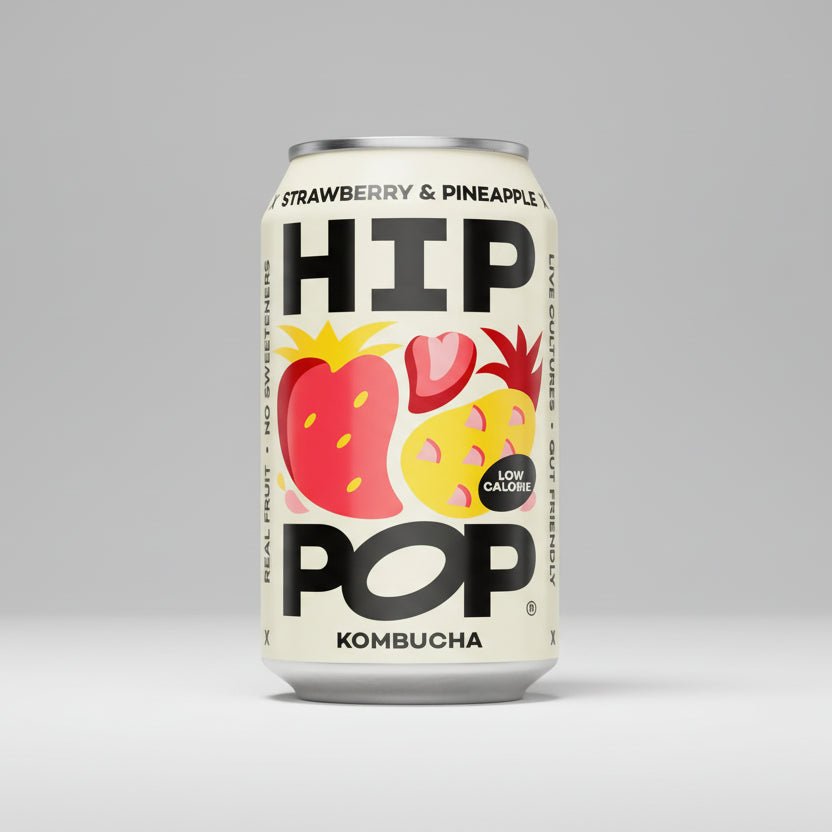 Hip Pop Strawberry Pineapple Kombucha - NICE WHOLESALE