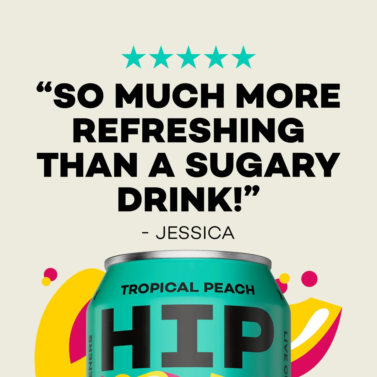 Hip Pop Tropical Peach Soda - NICE WHOLESALE
