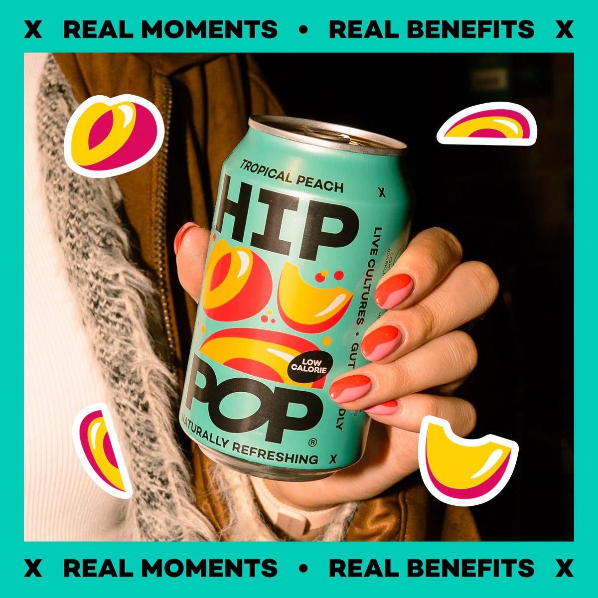 Hip Pop Tropical Peach Soda - NICE WHOLESALE
