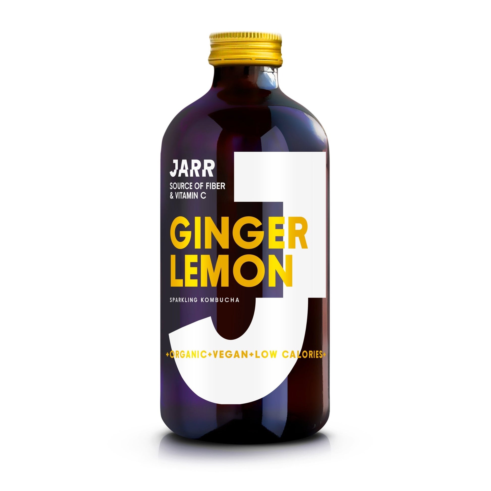 JARR Sparkling Kombucha - Ginger Lemon 12x330 ml - NICE WHOLESALE
