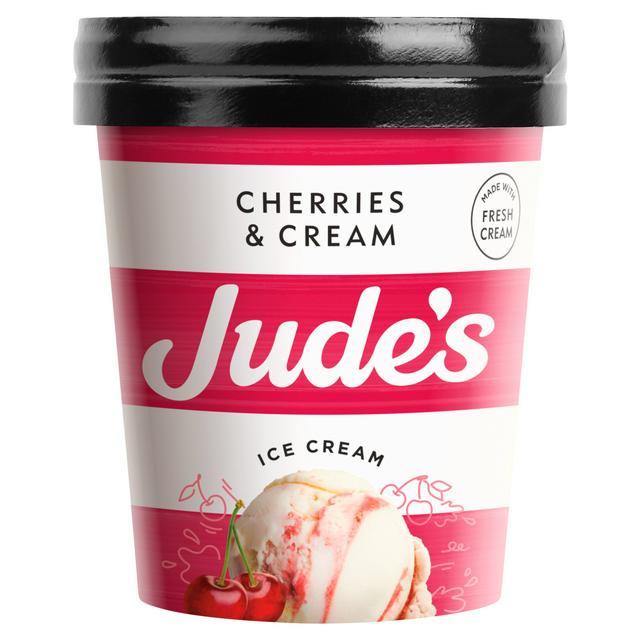 Jude's Cherries & Cream Ice Cream 6x460 ml - NICE WHOLESALE