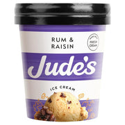 Jude's Rum & Raisin Ice Cream 6 x 460 ml - NICE WHOLESALE