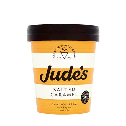Jude's Salted Caramel Ice Cream 6 x 460 ml - NICE WHOLESALE