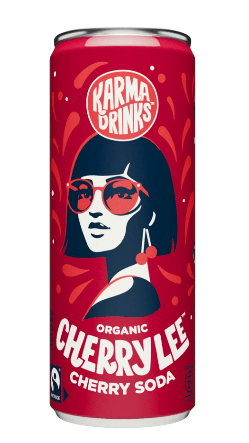 Karma Cherry Lee Cherry Cola Can | 24 x 250ml - NICE WHOLESALE