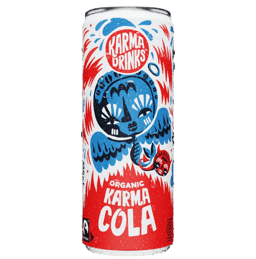 Karma Kola Organic Can | 24 x 250ml - NICE WHOLESALE