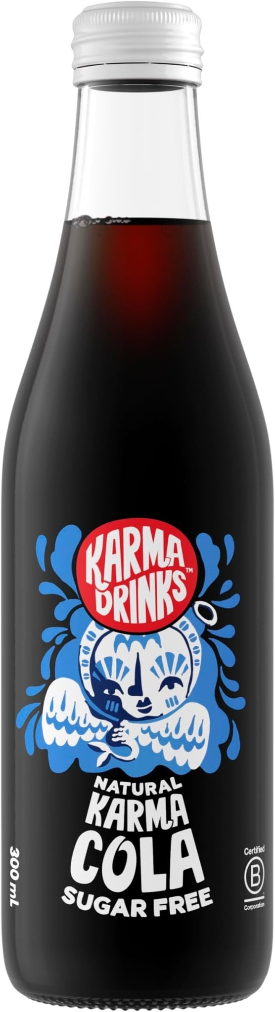 Karma Kola Organic Sugar Free Glass Bottle | 24 x 300ml - NICE WHOLESALE