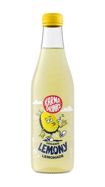 Karma Lemony Lemonade Glass Bottle | 24 x 300ml - NICE WHOLESALE