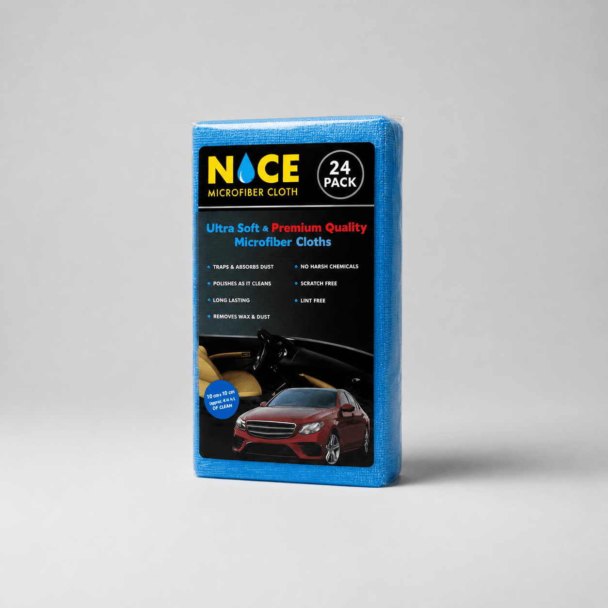 NICE Microfiber Cloth 350 Gsm (24 Pack) - NICE WHOLESALE