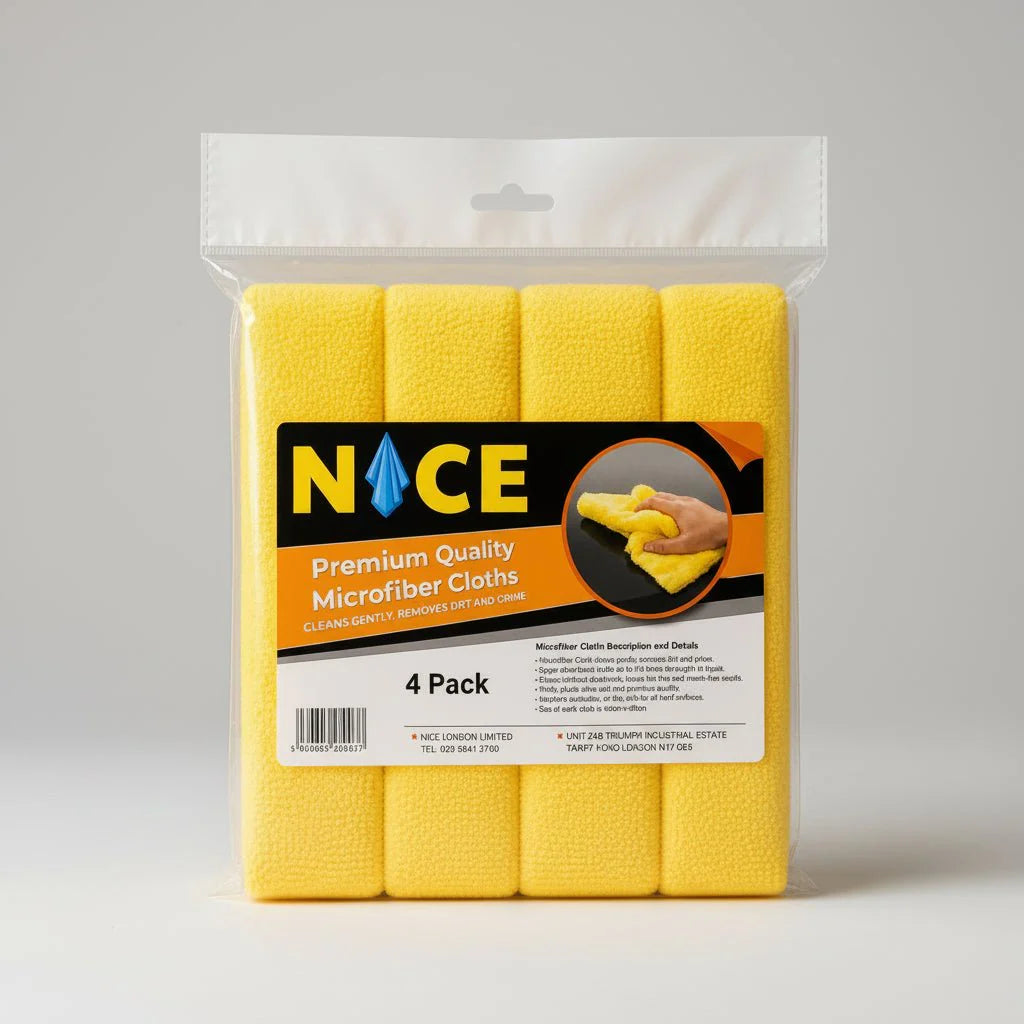 NICE Microfiber Cloth 350 Gsm (4 Pack)