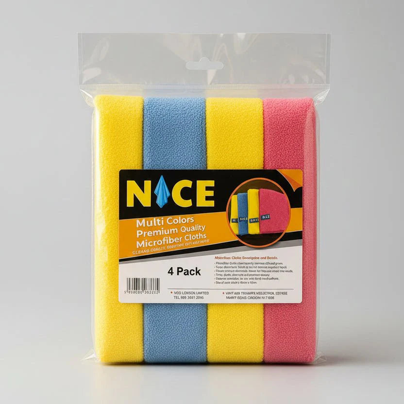 NICE Microfiber Cloth 350 Gsm (4 Pack)