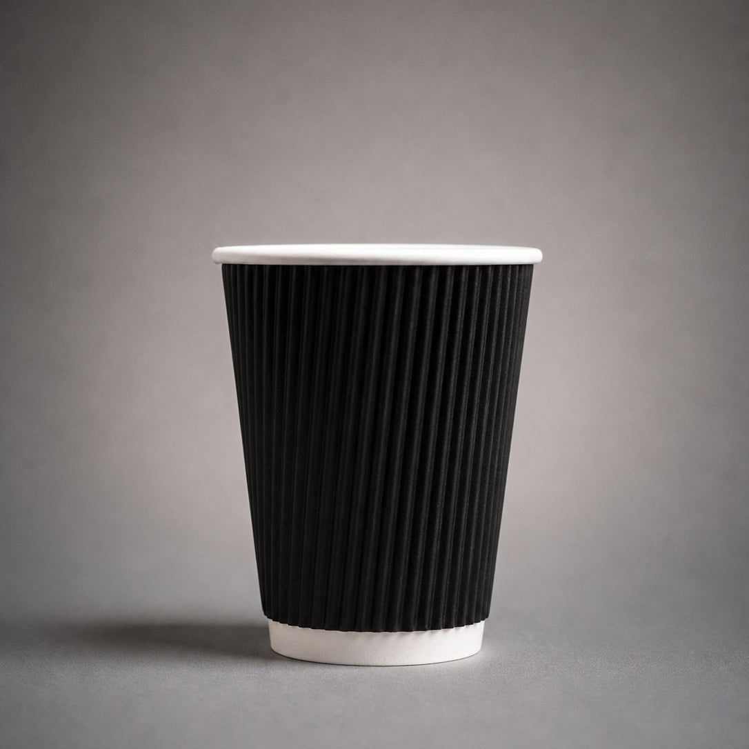 Ripple Wall Cup | Black - NICE WHOLESALE