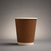 Ripple Wall Cup | Brown - NICE WHOLESALE