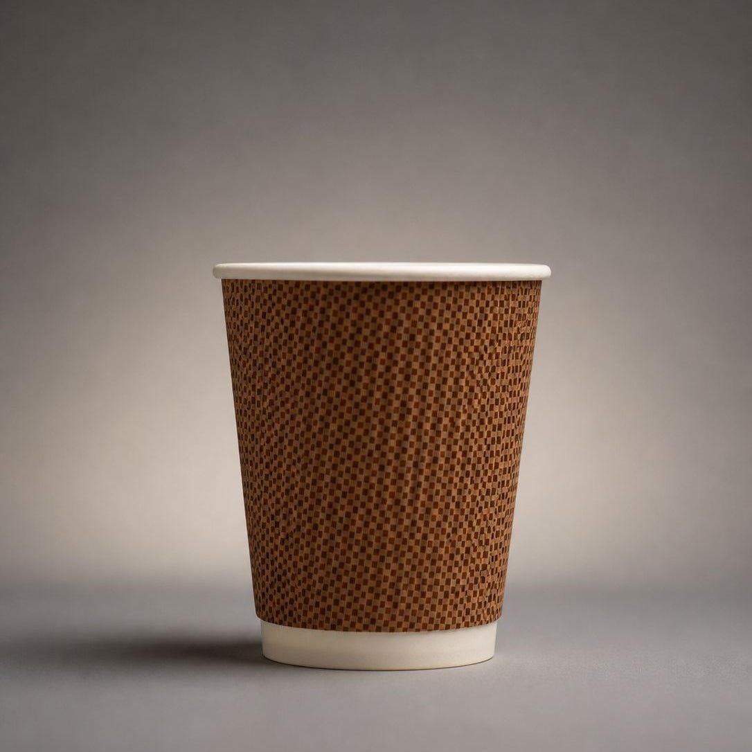 Ripple Wall Cup | Brown - NICE WHOLESALE