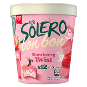 SOLERO STRAWBERRY TWIST TUB 8 X 192ML - NICE WHOLESALE