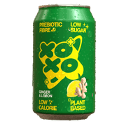 XOXO Ginger & Lemon Prebiotic Soda 12x330ml - NICE WHOLESALE