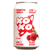 XOXO Lychee Prebiotic Soda 12x330ml - NICE WHOLESALE
