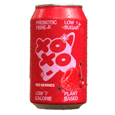 XOXO Red Berries Prebiotic Soda 12x330ml