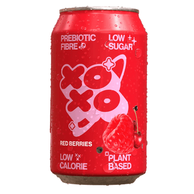 XOXO Red Berries Prebiotic Soda 12x330ml
